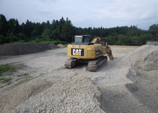 再生材(砕石)ストックヤード